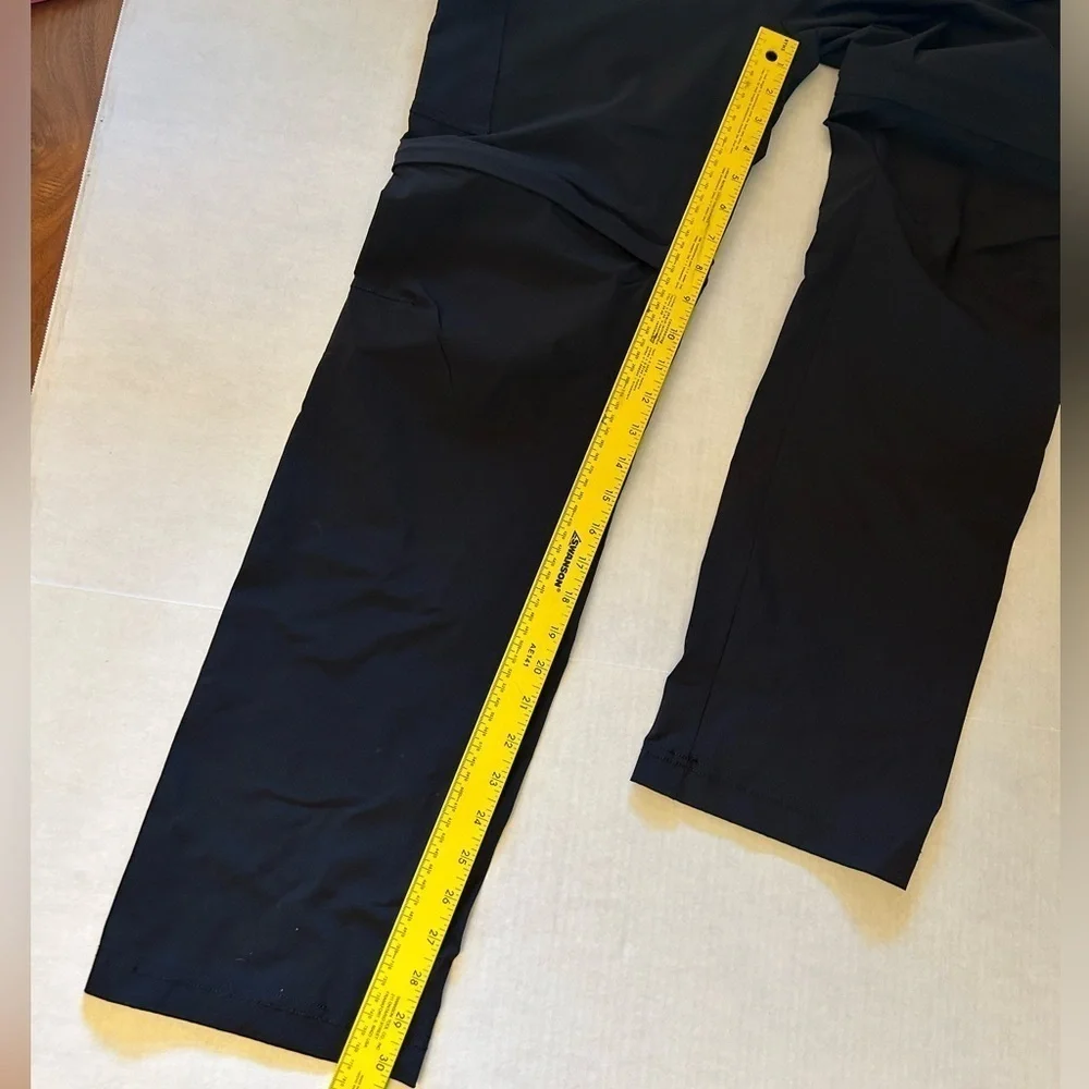 NONWE mens‎ hiking convertible light weight quick dry black pants Sz-30x32.  O14
